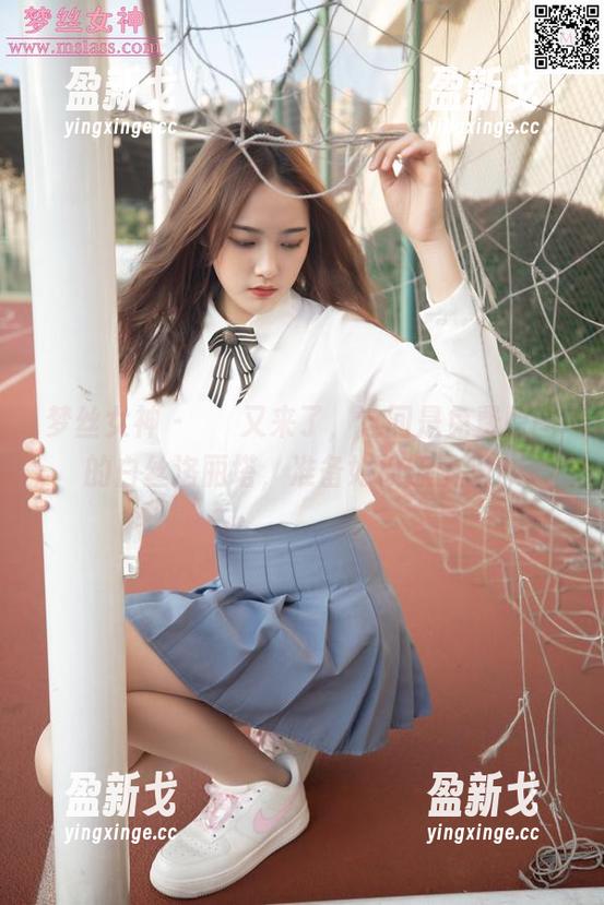 梦丝女神 - 玥玥又来了，这回是免费原图的白丝洛丽塔，准备好被撩了吗？
